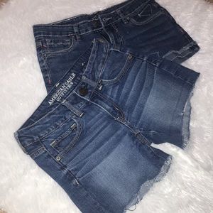 ♥️🦋♥️ 2 Shorts blue Demi . Vigoss & American eagle .